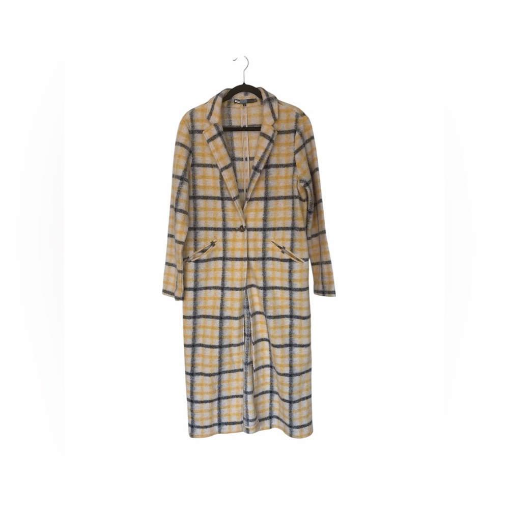 Eva Franco Longline Plaid Coat‎